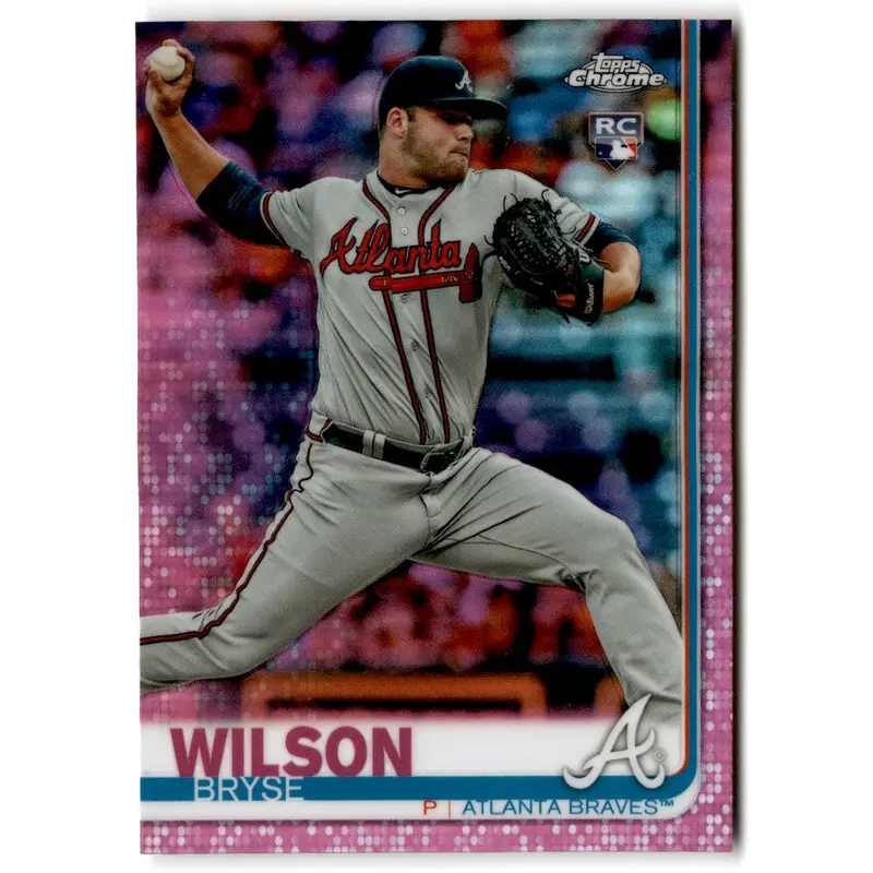 2019 Topps Chrome Pink Refractor Bryse Wilson #56
