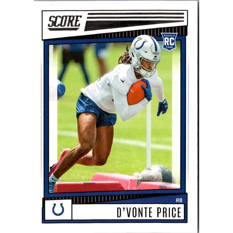 2022 Score D'Vonte Price #339 Rookie