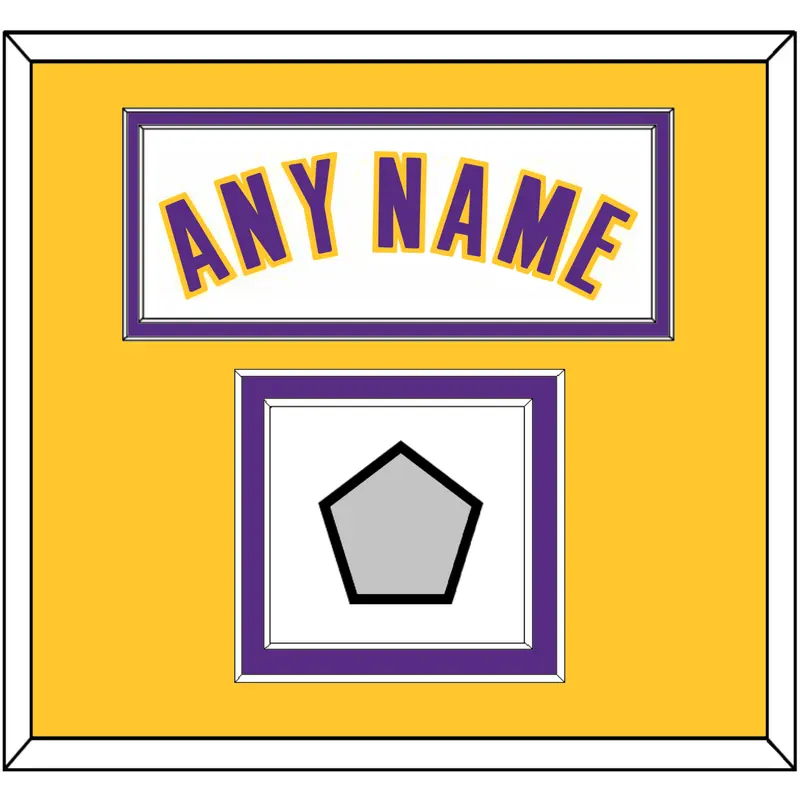 Los Angeles Name & Finals Patch - Alternate White (2002-2018) - Double Mat 4