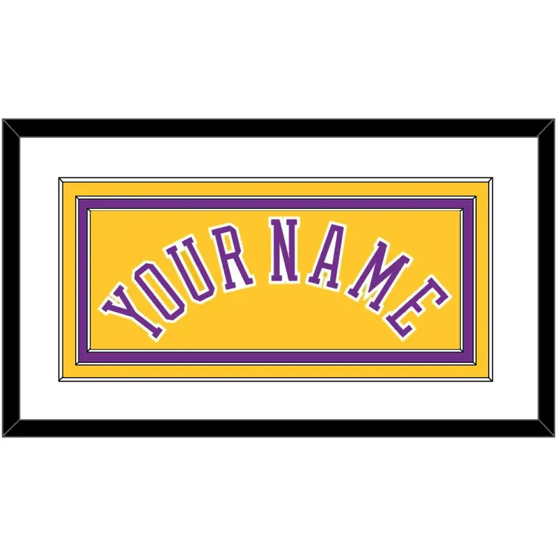Los Angeles Name - Home Yellow (1978-1997) - Triple Mat 1