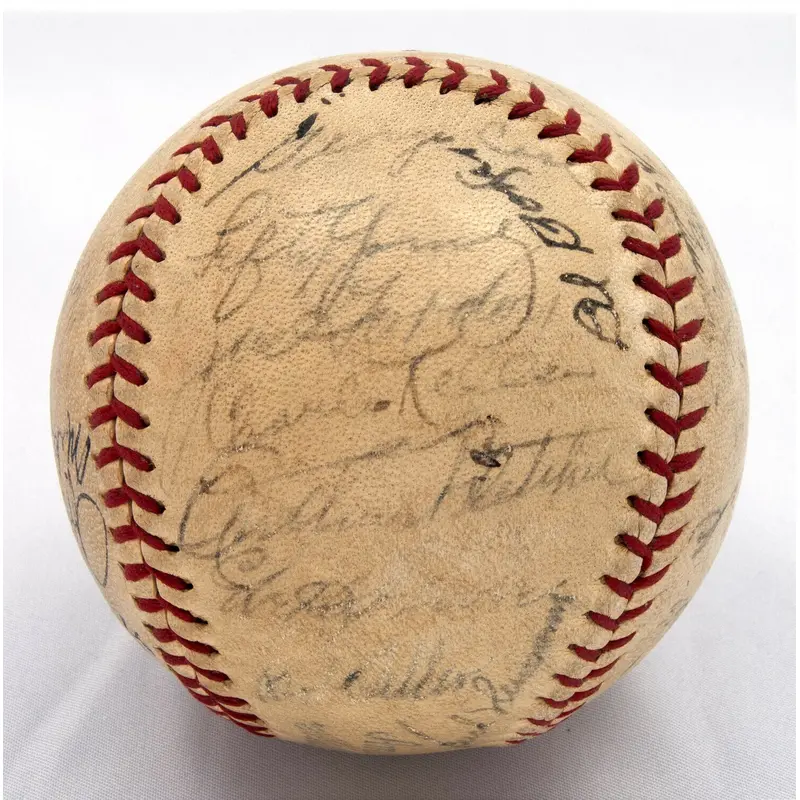 1939 All Star Game Team Signed Baseball Jimmie Foxx Joe Dimaggio PSA DNA COA