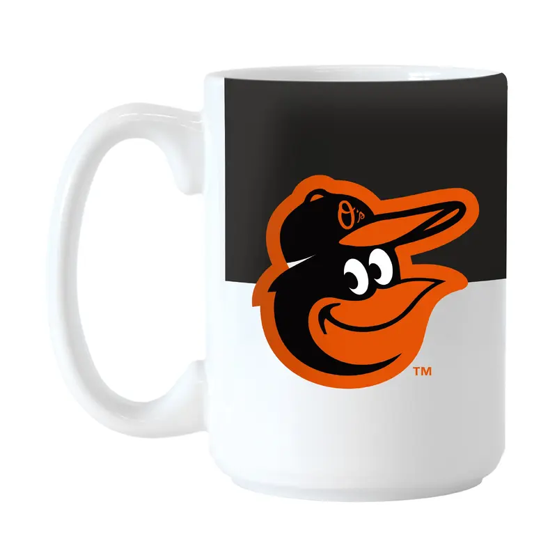 Baltimore Orioles Color Block 15 oz Sublimated Mug