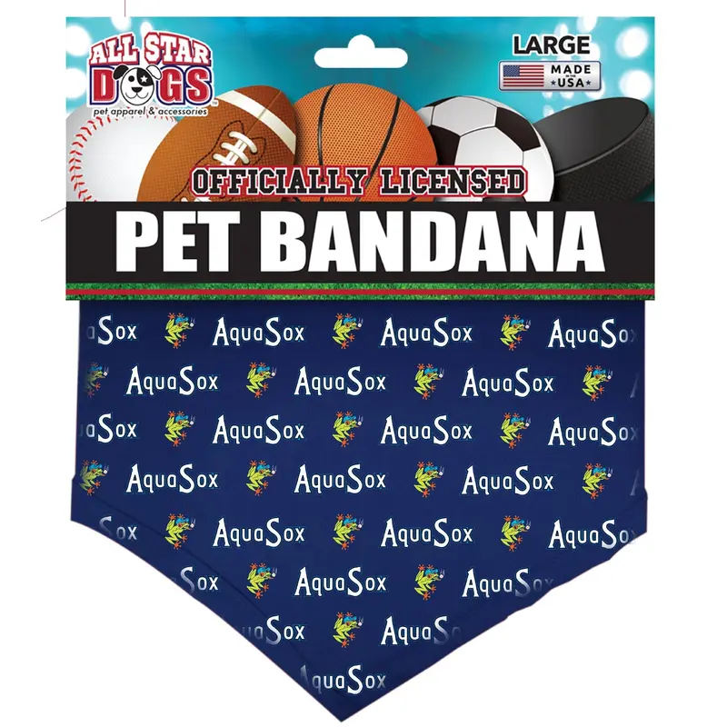 Everett AquaSox Pet Bandana
