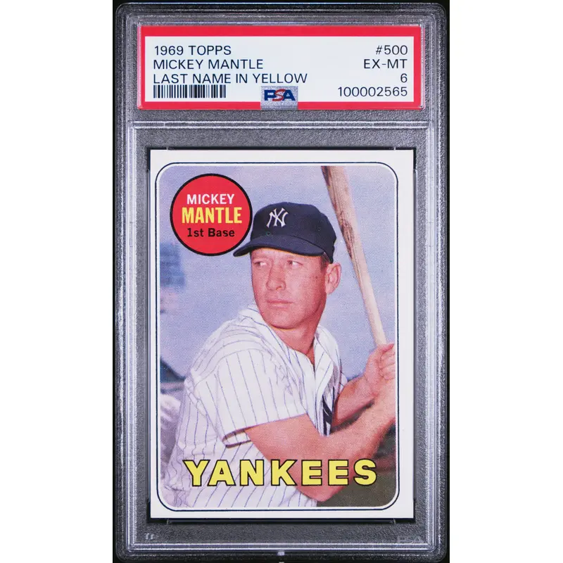 Mickey Mantle 1969 Topps #500 PSA 6 Ex-Mt 2565