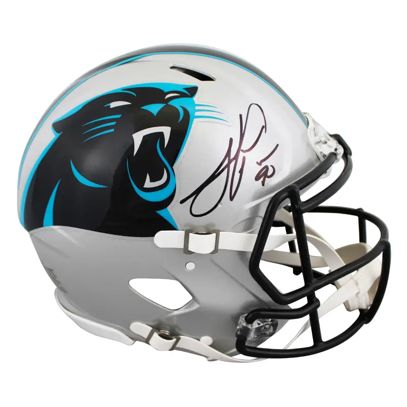 Panthers Julius Peppers Signed Full Size Speed Proline Helmet BAS Witnessed