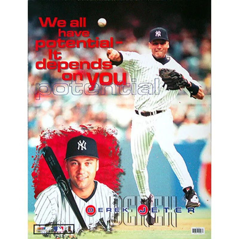 Derek Jeter "Potential" New York Yankees Poster - Photo File 1999