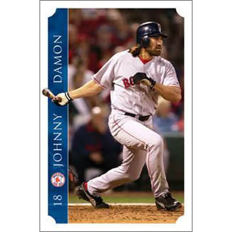 Johnny Damon "World Series Action" Boston Red Sox MLB Action Poster - Costacos 2005