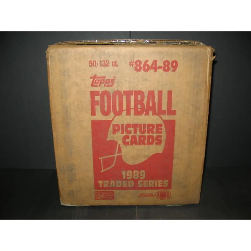 1989 Topps Football Traded Factory Set Case (50 Sets) (Sealed)