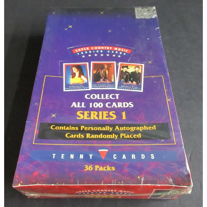 1993 Tenny Super Coutry Music Cards Series 1 Box