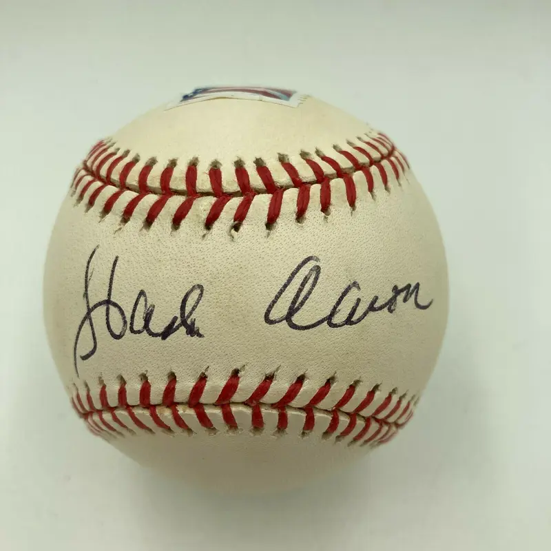 Hank Aaron Signed 715th Home Run Commemorative Baseball With JSA COA