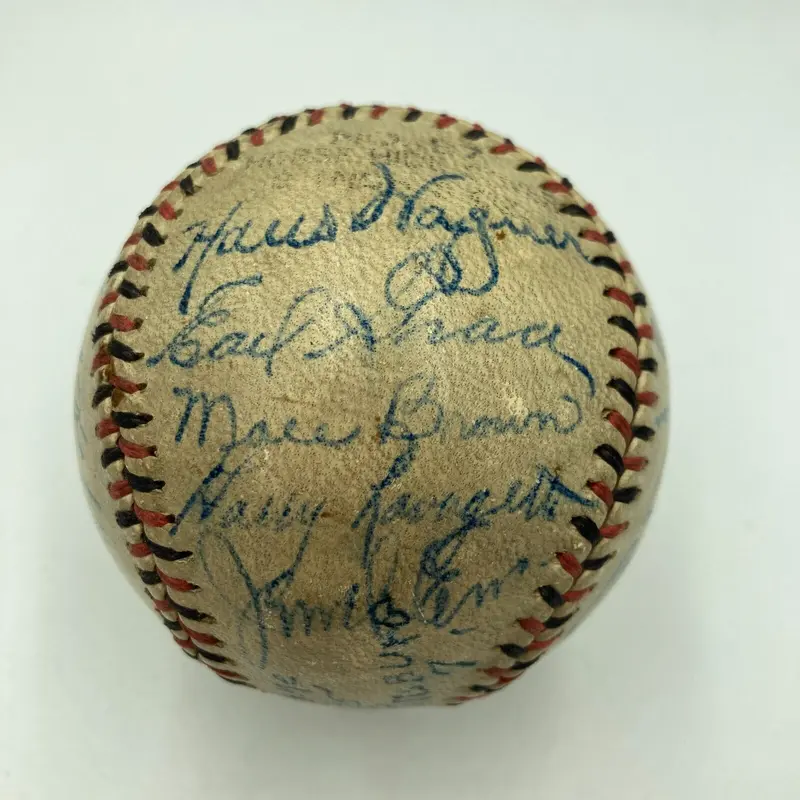 Honus Wagner 1935 Pittsburgh Pirates Team Signed Baseball PSA DNA COA