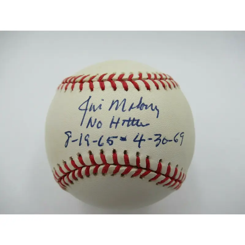 Jim Maloney Two No Hitters Signed Autographed Major League Baseball