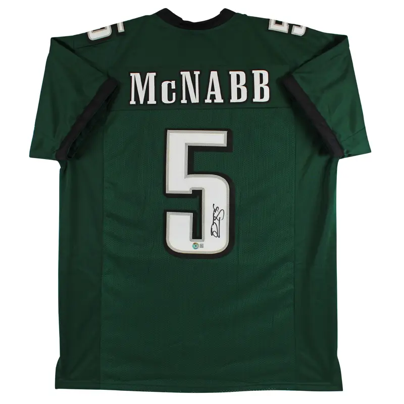 Donovan McNabb Authentic Signed Green Pro Style Jersey Autographed BAS Witnessed