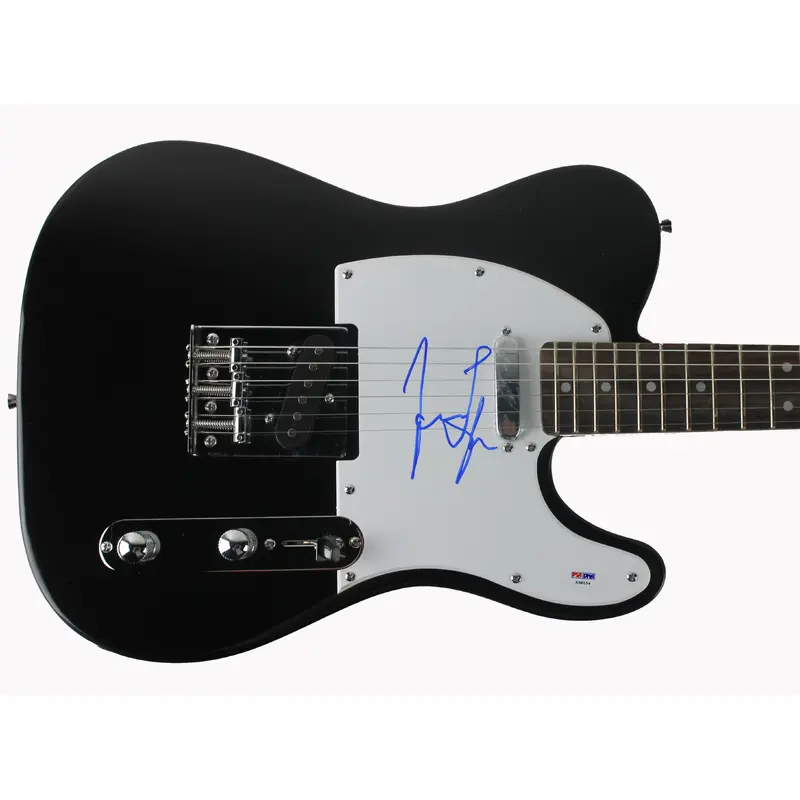James Taylor Authentic Signed Black Electric Guitar PSA/DNA #S38154