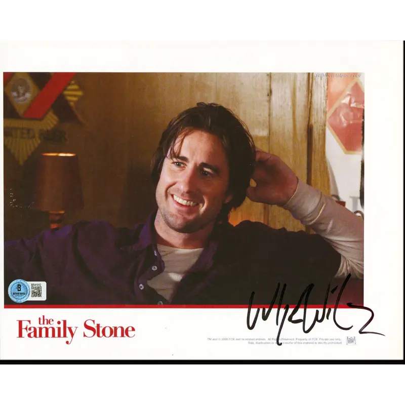 Luke Wilson The Family Stone Authentic Signed 8.5x11 Photo BAS #BR41012