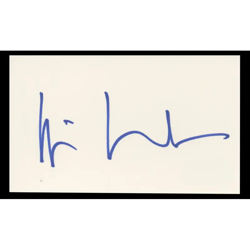 Wim Wenders Buena Vista Social Club Authentic Signed 3x5 Index Card BAS #BT01218