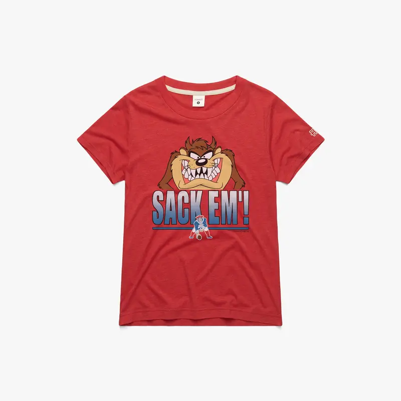 Women's Looney Tunes Taz Sack Em' x New England Patriots