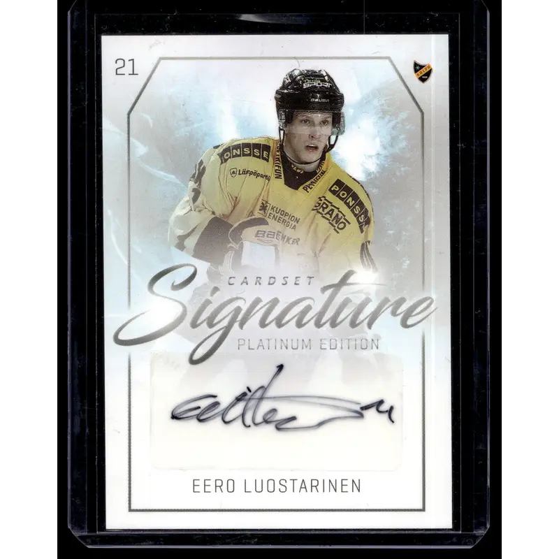 2018-19 Cardset Signature Platinum Edition - Eero Luostarinen /125