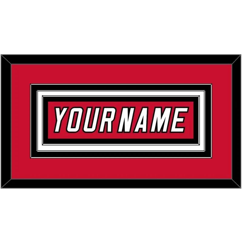 Carolina Nameplate - Home Red (2007-2013) - Triple Mat 2