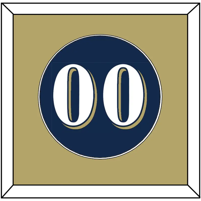 Milwaukee Number - Alternate Road Navy (2016-2019) - Single Mat 2