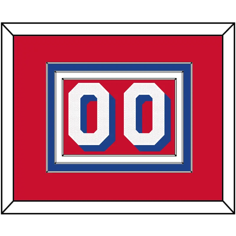 Philadelphia Number - Red Statement - Triple Mat 2