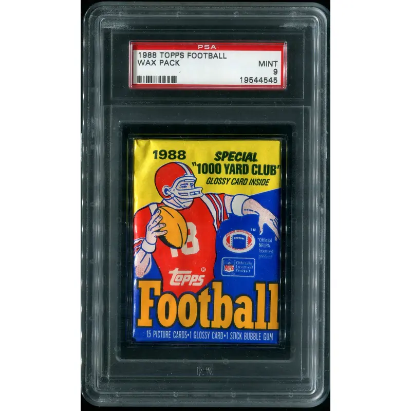 1988 Topps Football Unopened Wax Pack PSA 9
