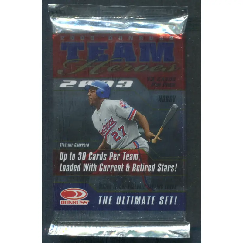 2003 Donruss Team Heroes Baseball Unopened Pack (Hobby) (13)