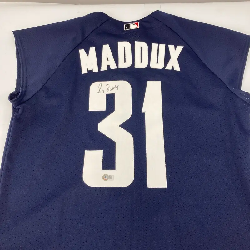 Greg Maddux Signed Authentic 2000 All Star Game Jersey Beckett Certified