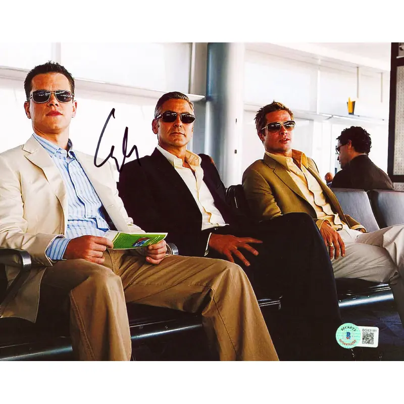 George Clooney Ocean's 11 Authentic Signed 8x10 Photo Autographed BAS #BG83181