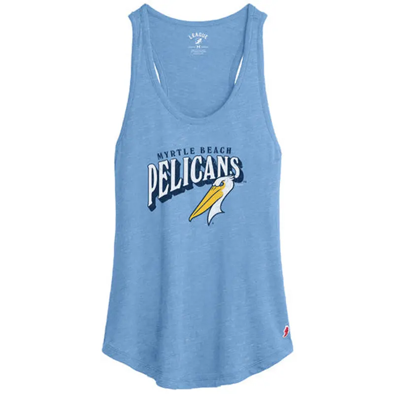 Myrtle Beach Pelicans League Ladies Heather Blue Intramural Alternate Tank