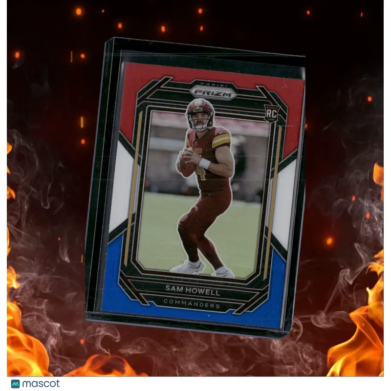 2022 Panini Prizm Sam Howell Red White Blue Prizm Rookie #306