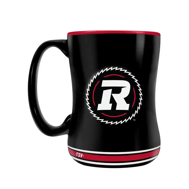 CFL Ottawa Redblacks Team Crest Sculpted Mug (14 oz)