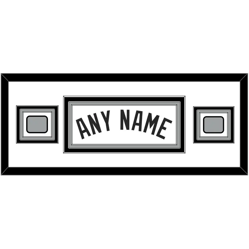 San Antonio Name With 2 Champions Banner Patches - Home White (2002-2017) - Triple Mat 2