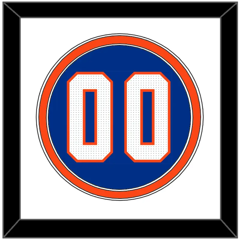 Florida Baseball Number - Road Blue - Double Mat 1