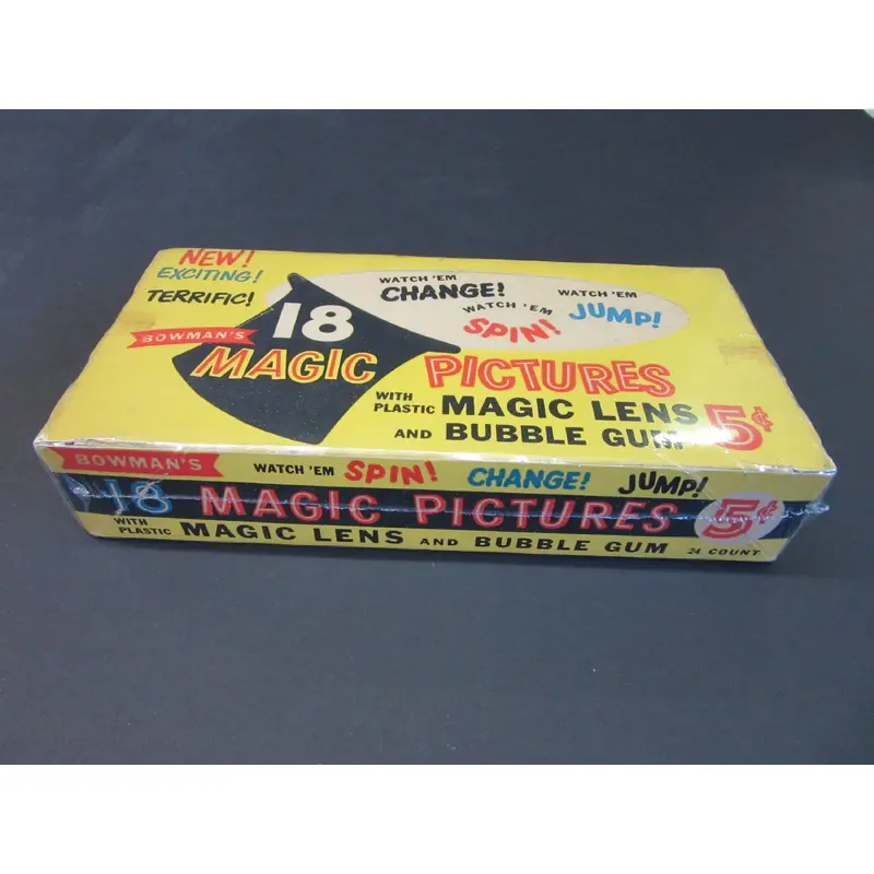 1955 Bowman Magic Pictures 5 Cent Empty Display Box