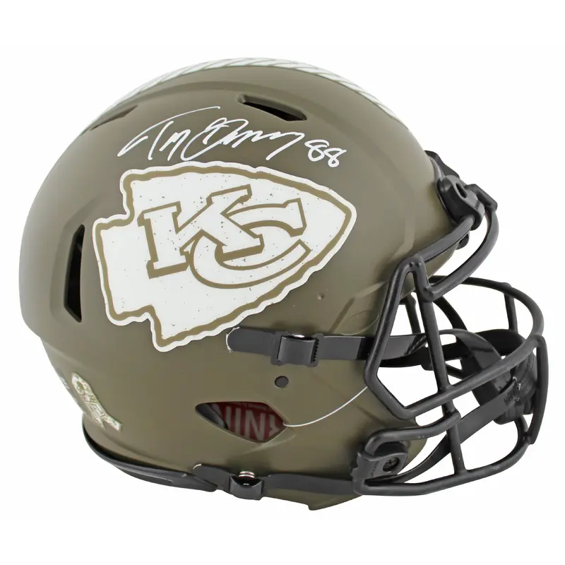 Chiefs Tony Gonzalez Signed STS Full Size Speed Proline Helmet BAS Witnessed