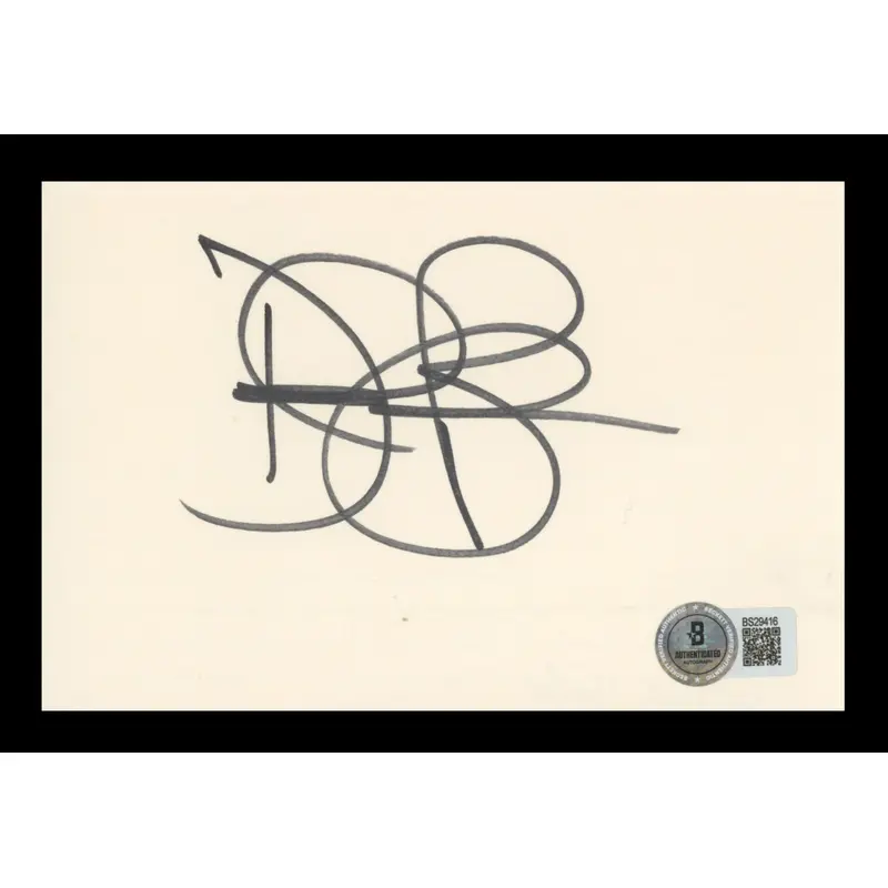 Diedrich Bader American Housewife Authentic Signed 4x6 Index Card BAS #BS29416