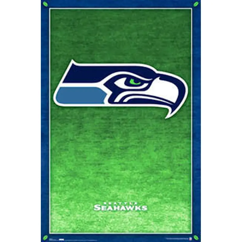Seattle Seahawks Official NFL Football Team Logo Poster - Costacos Sports