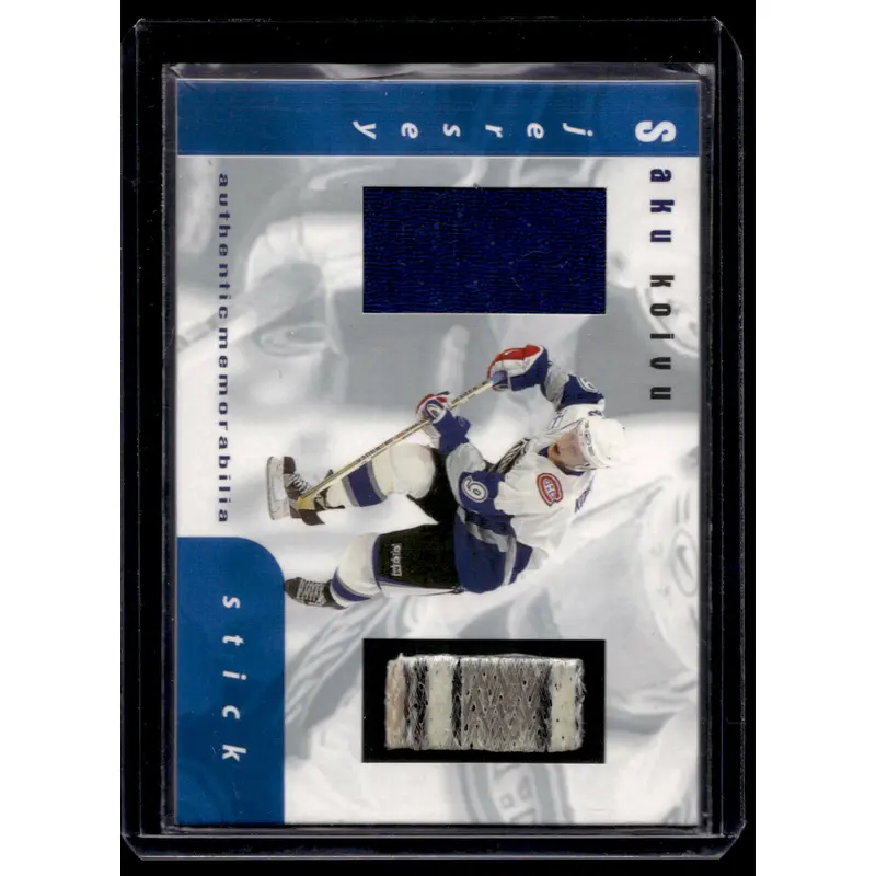 1999-00 In the Game Be A Player Memorabilia - Jersey and Stick - Saku Koivu #S-26