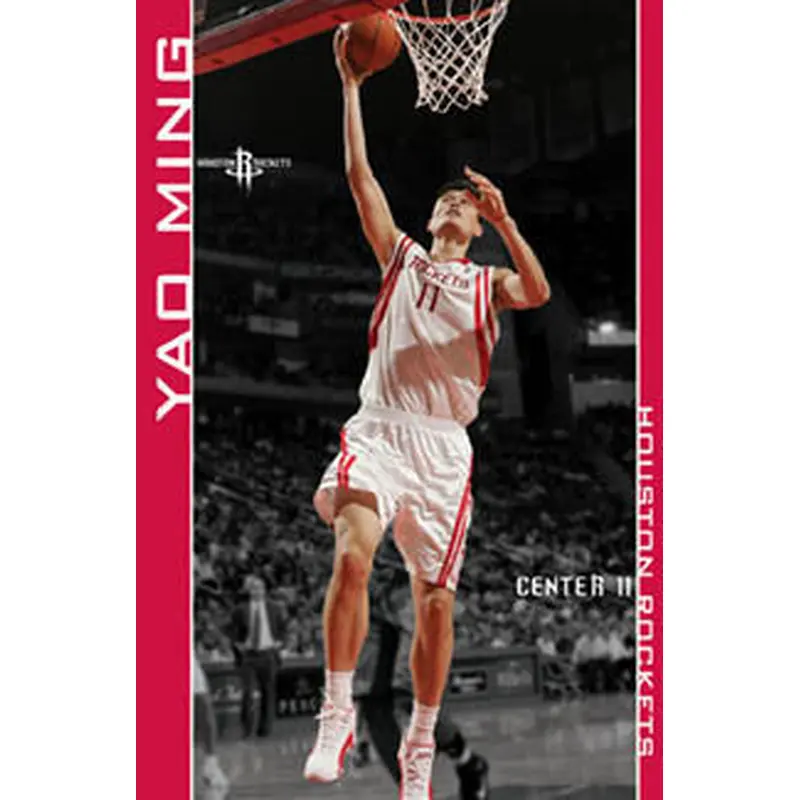 Yao Ming "Tower" Houston Rockets Poster - Costacos 2006