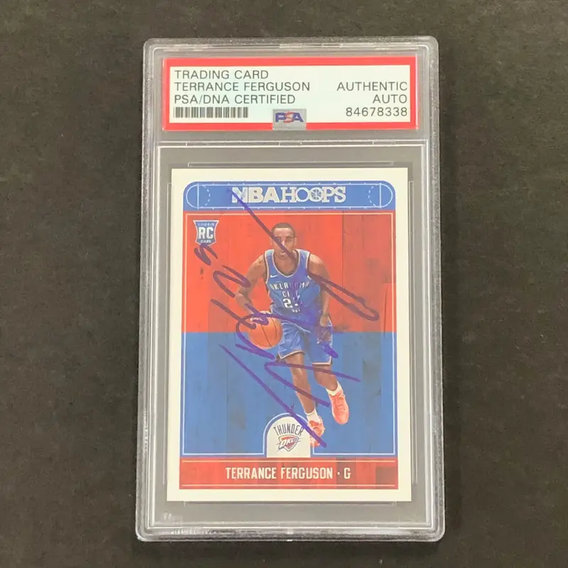 2017-18 Panini Hoops #271 Terrance Ferguson Signed Card PSA Slabbed Thunder