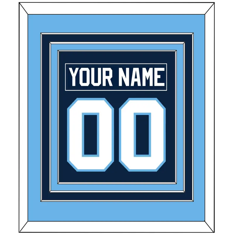Maine Nameplate & Number (Back) Combined - Road Navy Blue (1993-1994) - Triple Mat 3