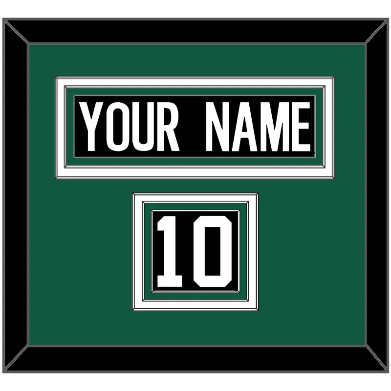 New York Nameplate & Number (Shoulder) - Alternate Black - Triple Mat 3