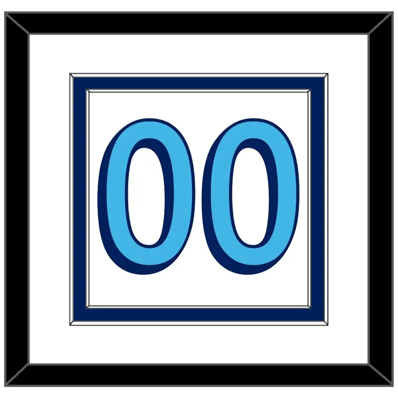 Pittsburgh Number (Back) - Home White (1967-1968) - Double Mat 1