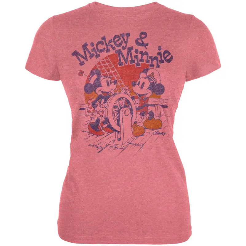 Mickey Mouse - On A Boat Juniors T-Shirt