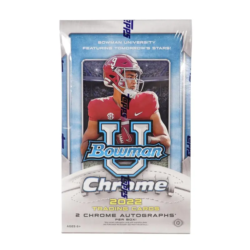 2022 Bowman Chrome University Football Hobby-Box