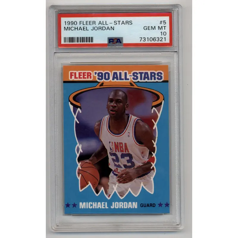Michael Jordan 1990-91 Fleer All-Stars #5 PSA 10 Gem Mint
