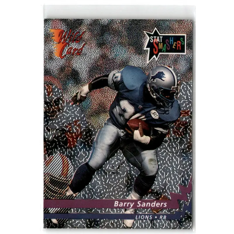 1992 Wild Card Stat Smashers Stripe Barry Sanders #P-1