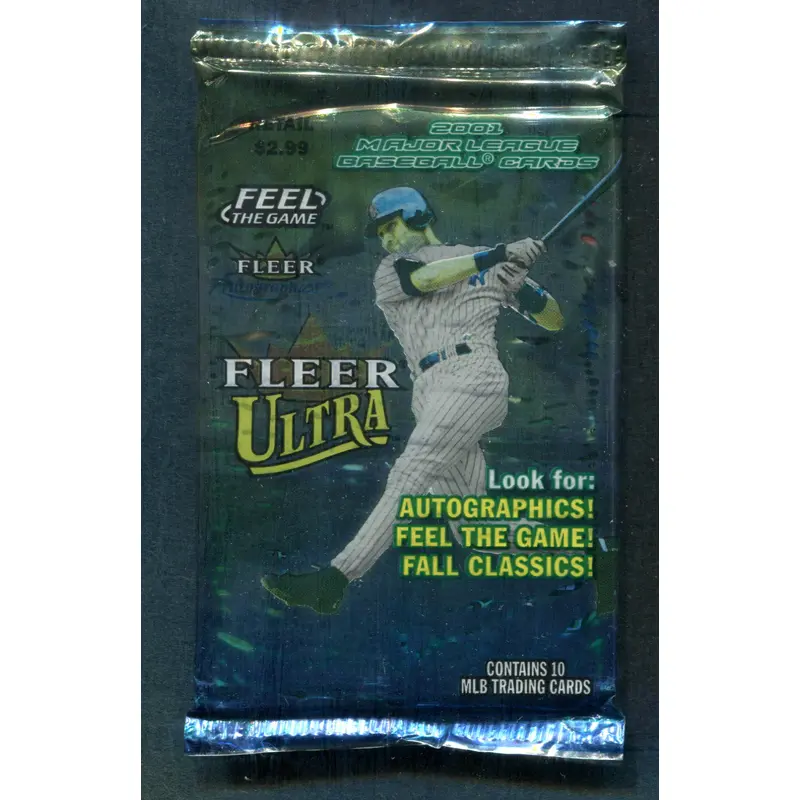 2001 Fleer Ultra Baseball Unopened Pack (Retail) (Pre-Priced) (10)