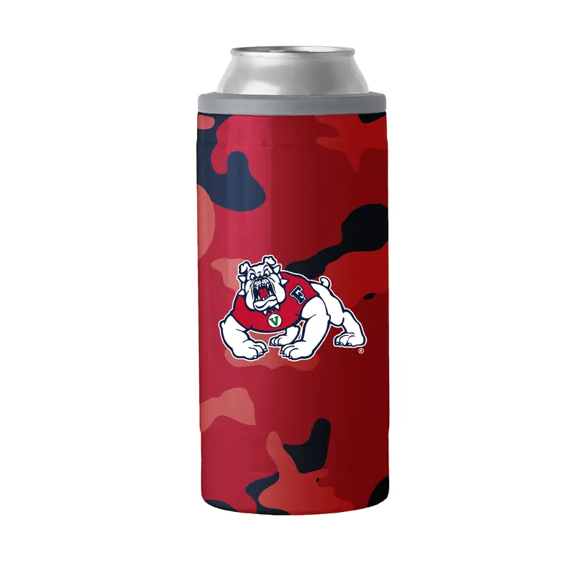 Fresno State Camo Swagger 12oz Slim Can Coolie